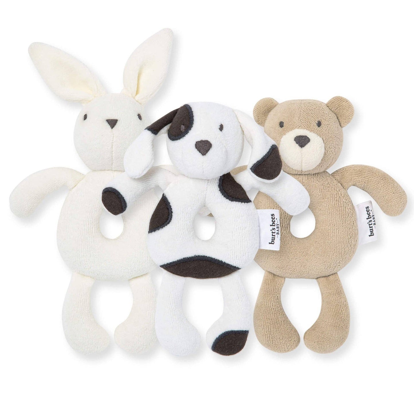 Plush Baby Rattle by Burt`s Bees | Puppy