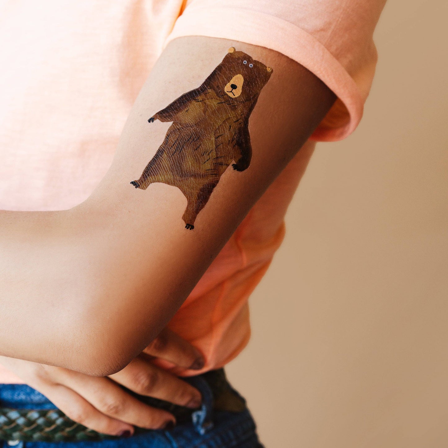 Tattly - Bear Stare Tattoo Pair