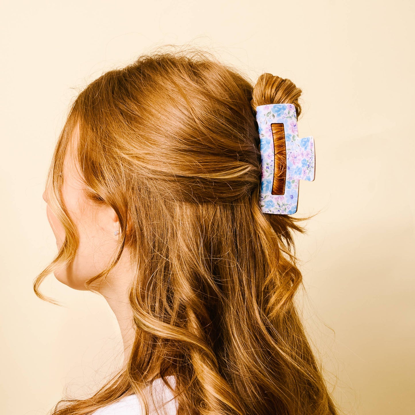 Claw Clip | Secret Garden Blue