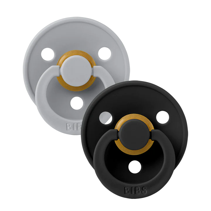 Pacifier Two Pack by BIBS | Cloud/Black