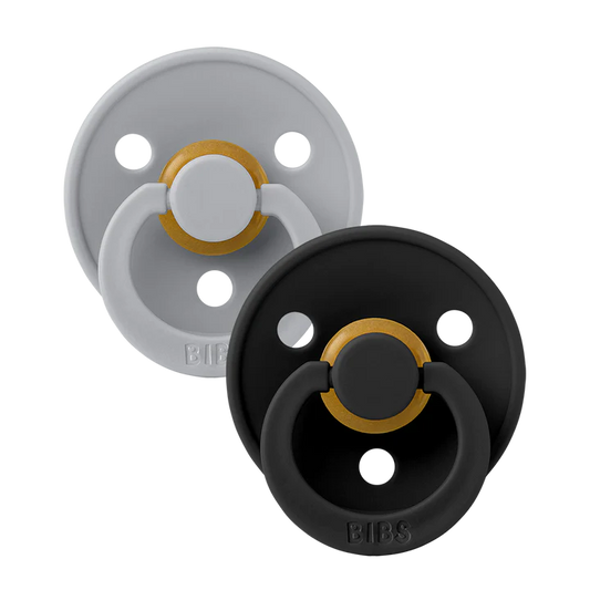 Pacifier Two Pack by BIBS | Cloud/Black