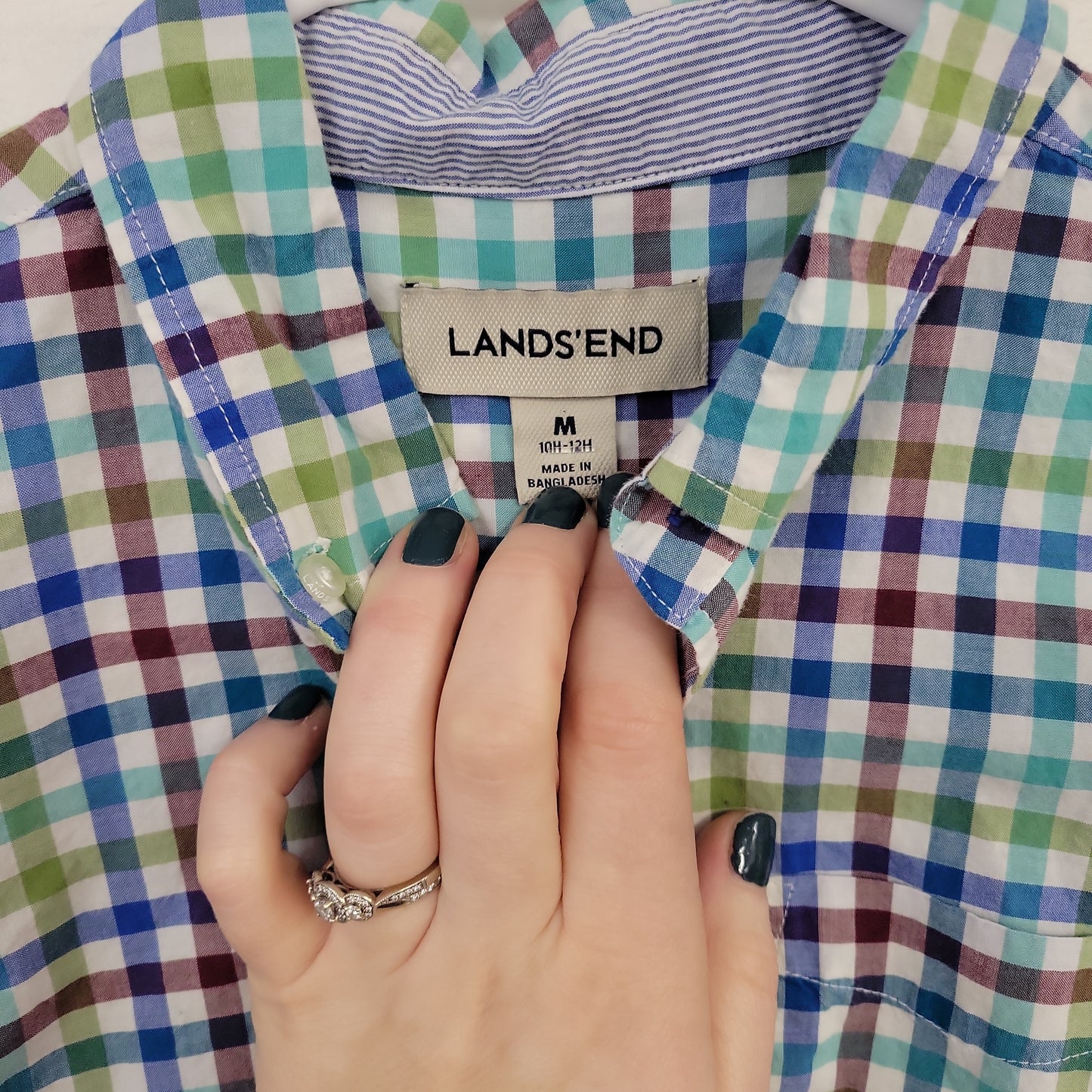 Size 10-12 | Land`s End Button Down | Secondhand