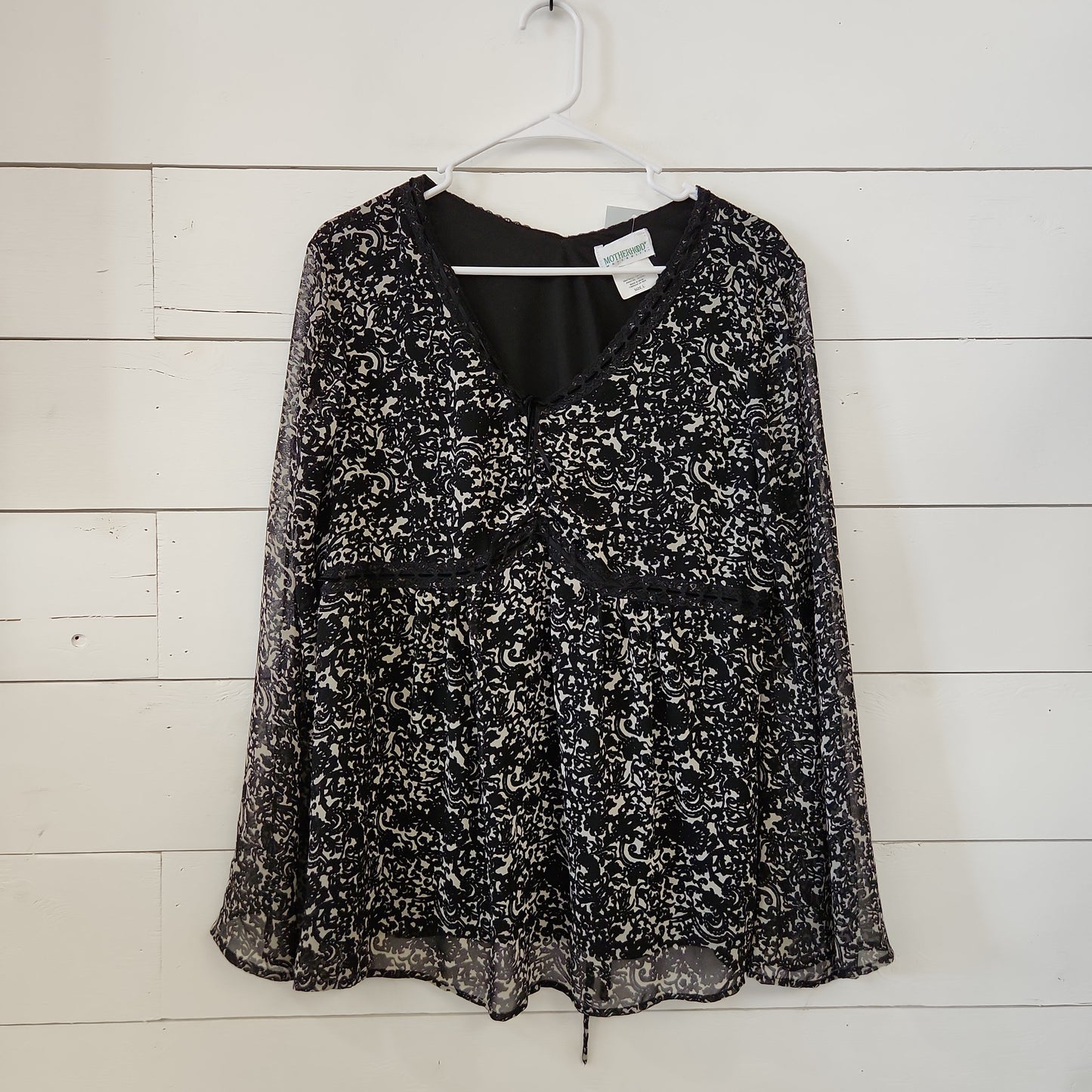 Size L | Motherhood Maternity Tie Back Blouse | Secondhand