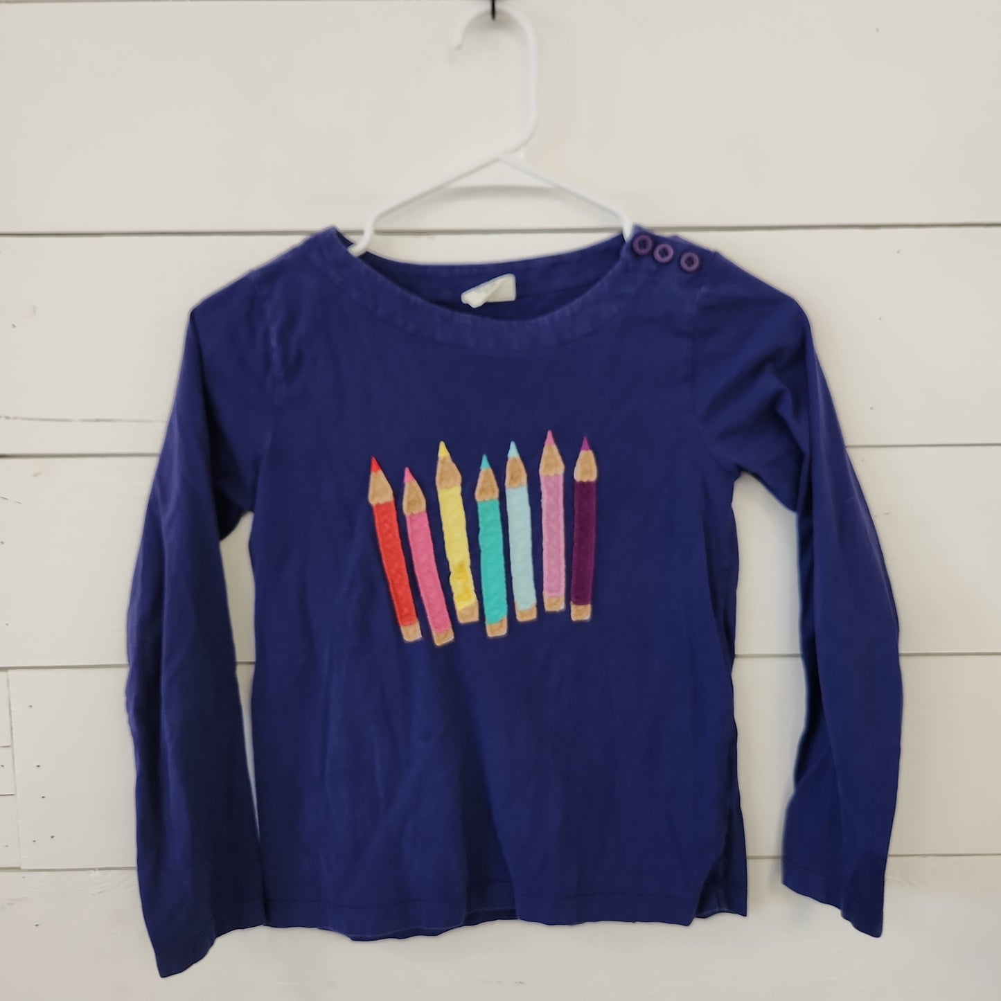 Size 9-10 | Mini Boden Embroidered Long Sleeve Shirt