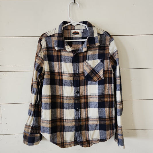 Size 10 | Outdoor Kids Button Up Flannel Shirt