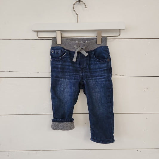 Size 6-12m | Gap Fleece Lined Jeans
