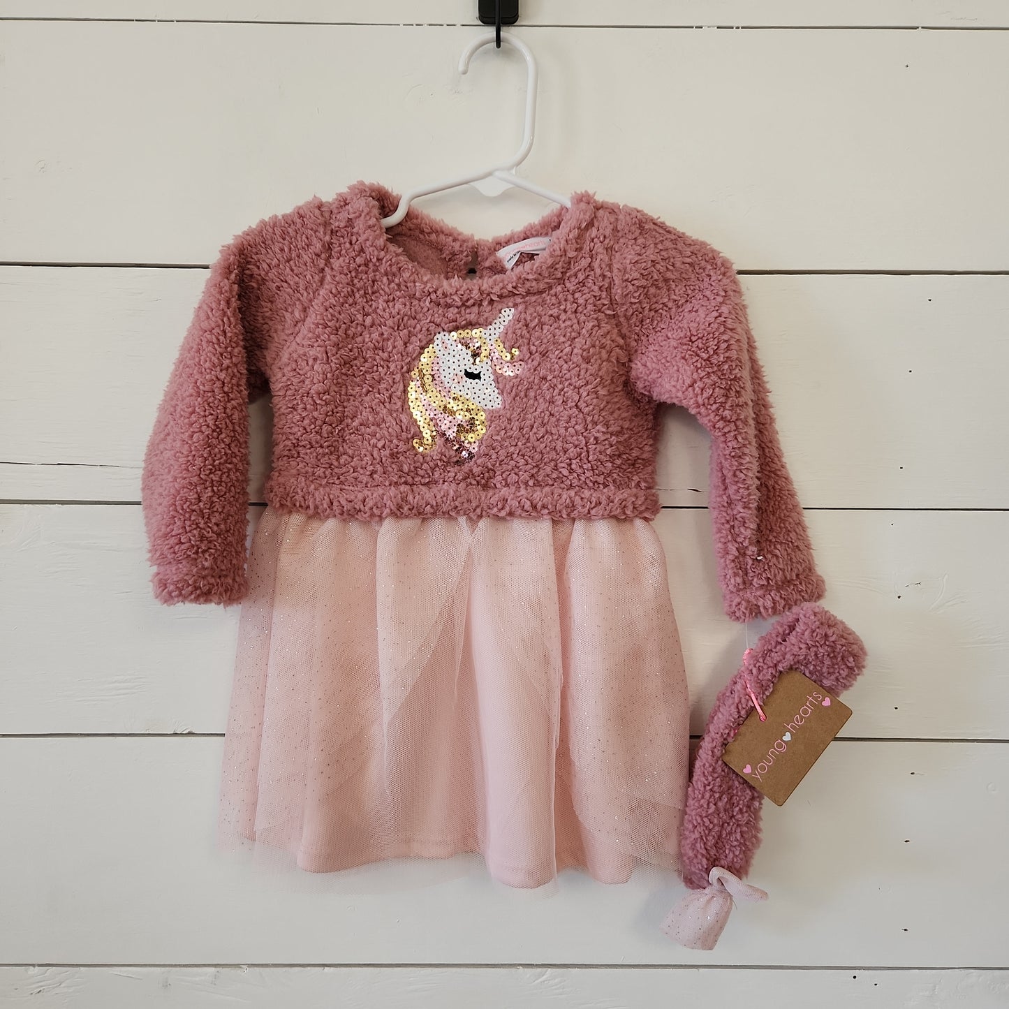 Size 12m | Young Hearts Dress 2 Piece Set