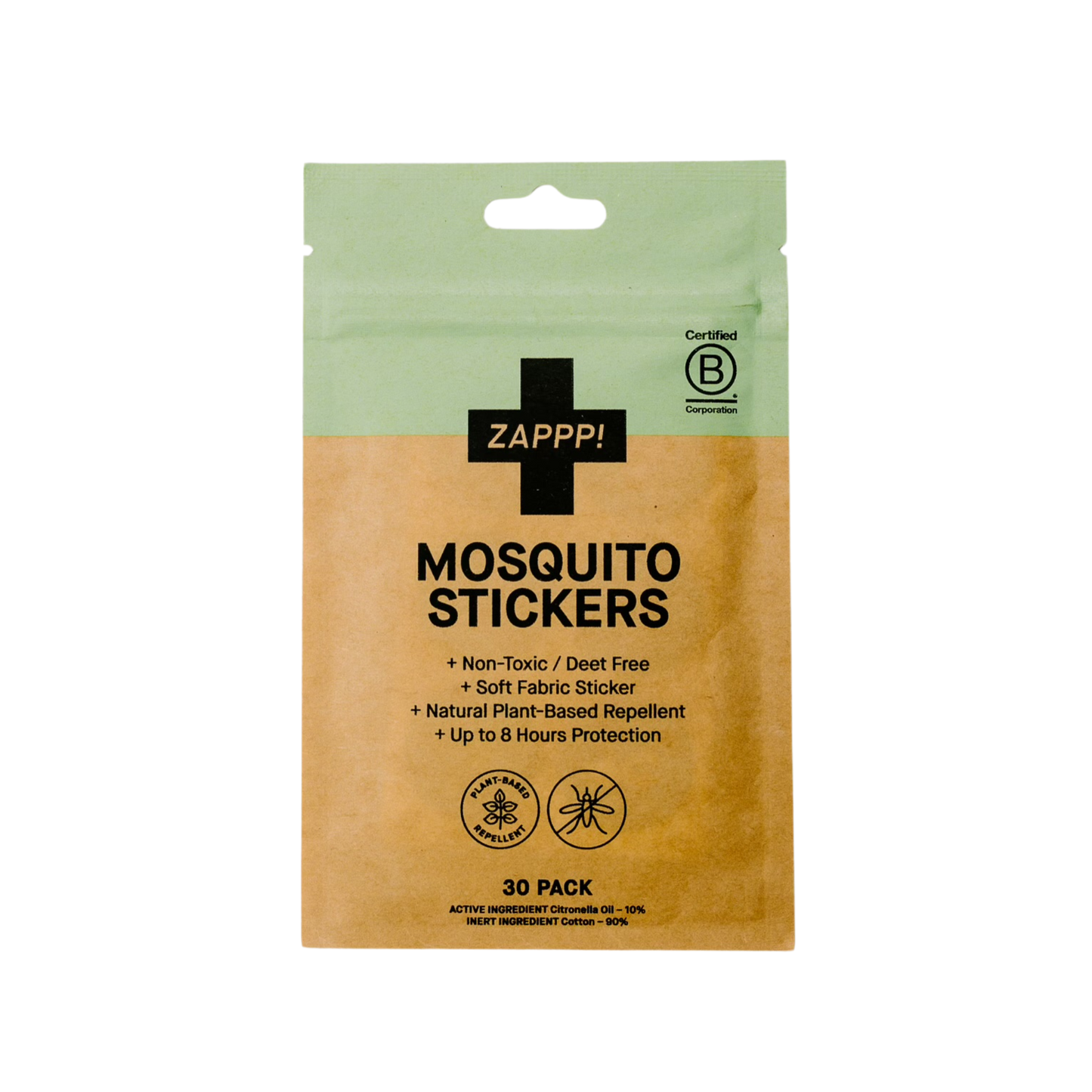PATCH - Eco First Aid - ZAPPP! Mosquito Stickers - 30 stickers per pack