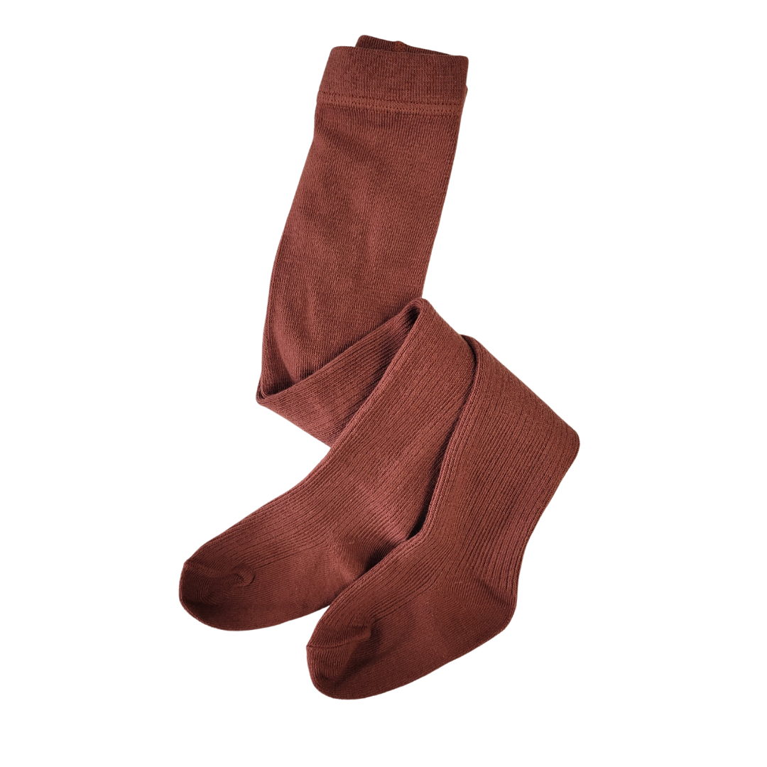 Rib Knit Tights | Cinnamon Bear