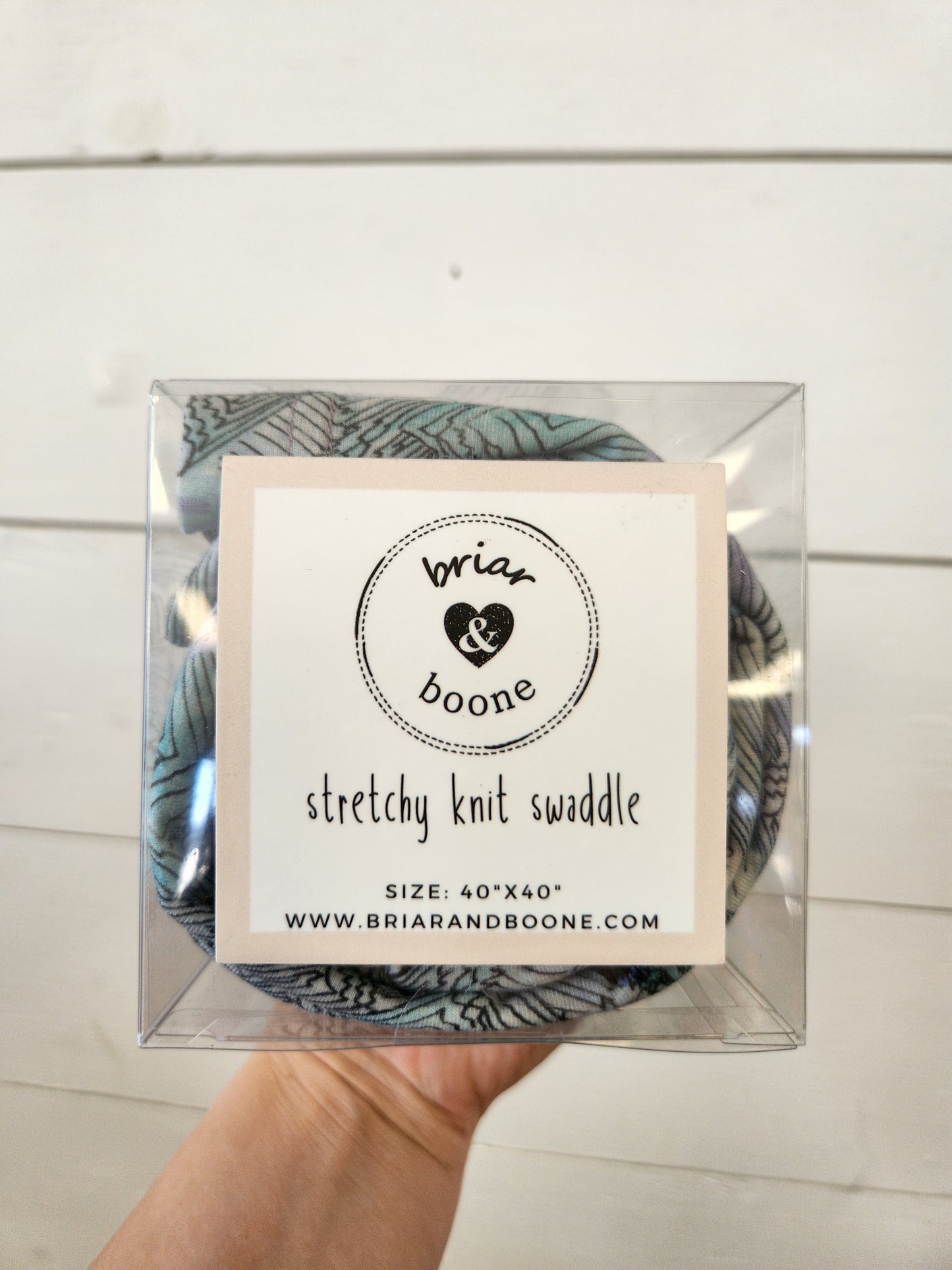 Knit Swaddle Blanket by Briar&Boone | Purple Mountain