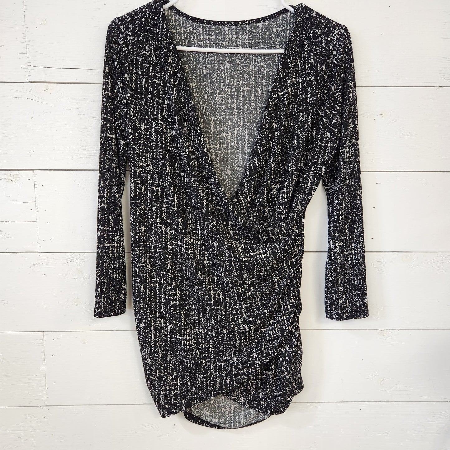 Size S | Motherhood Maternity Black and White Shirt