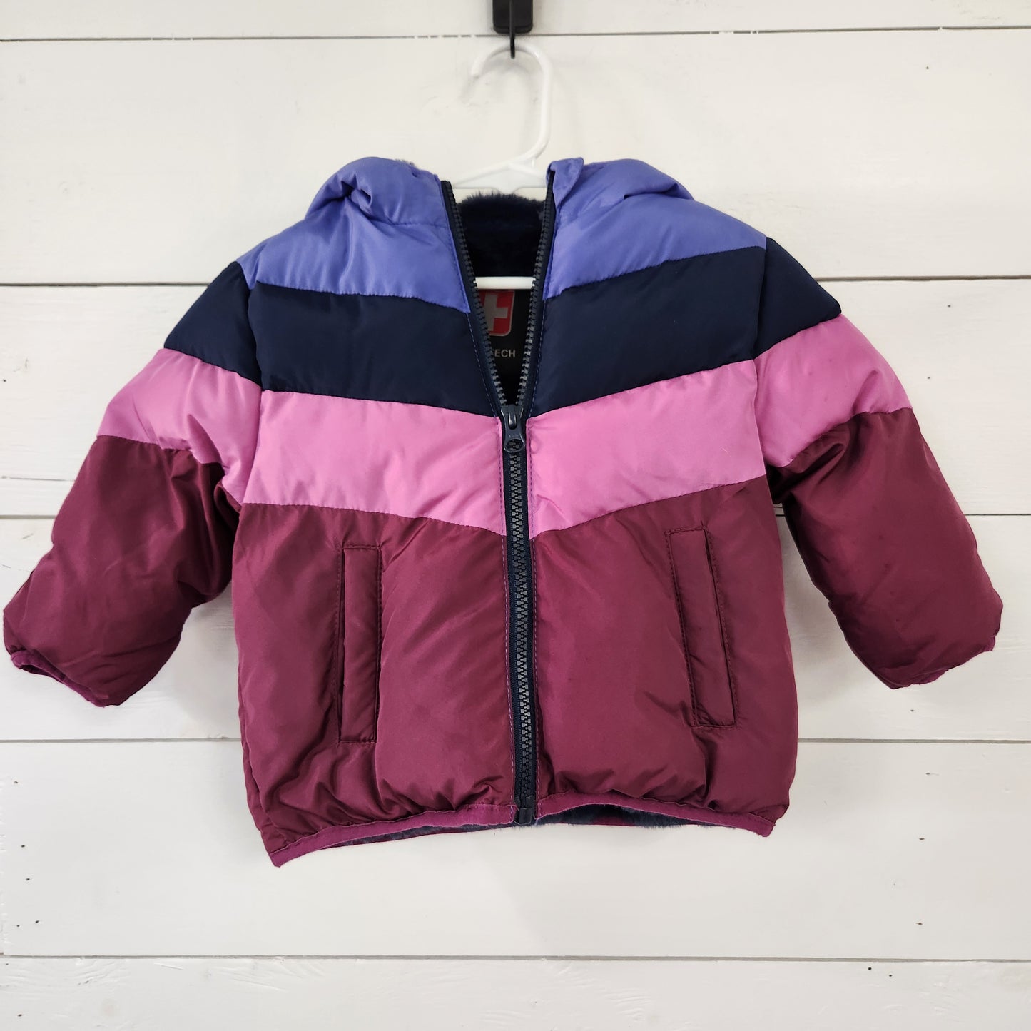 Size 12m | Swiss Tech Blue & Purple Coat