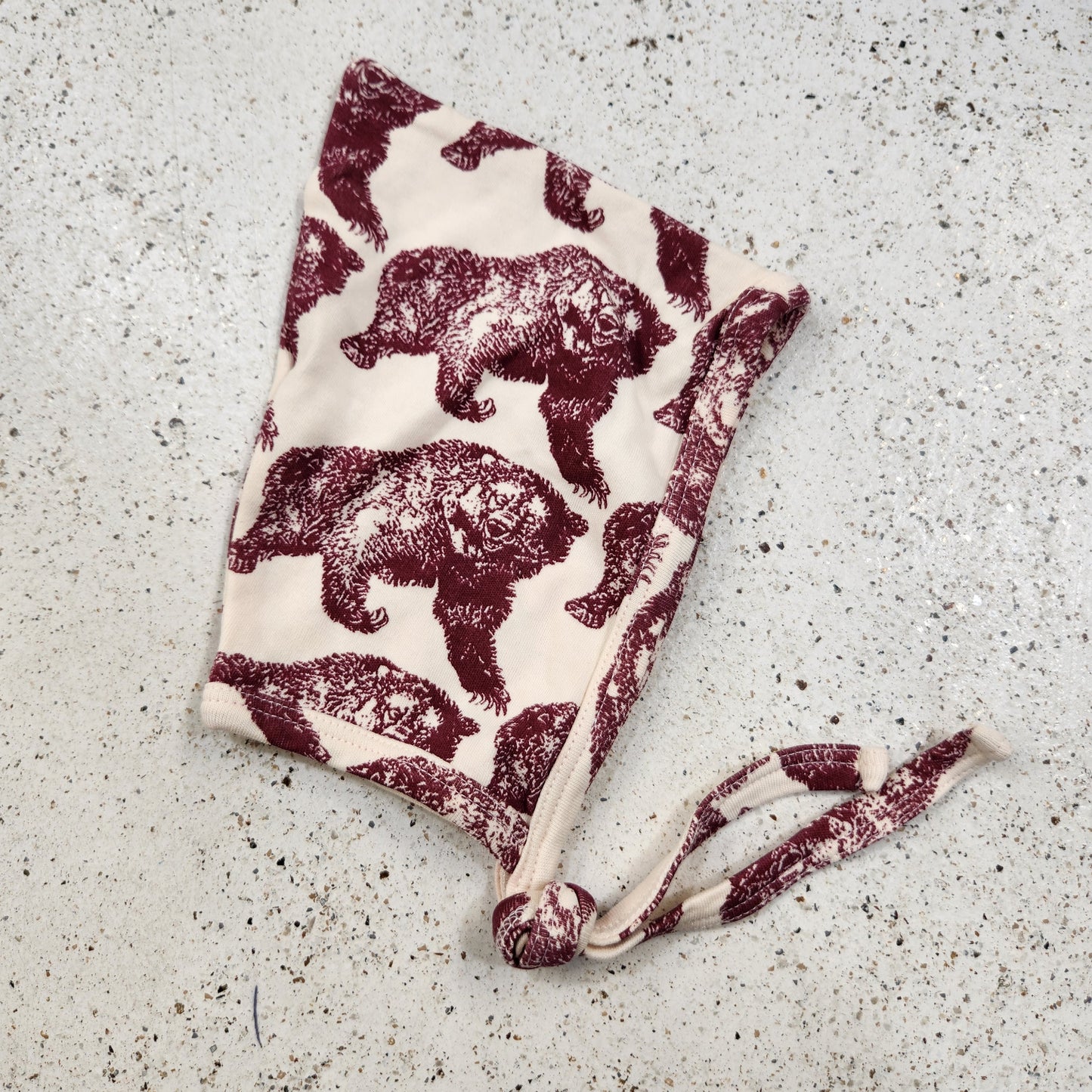 Size OS | Kate Quinn Cream Bear Bonnet