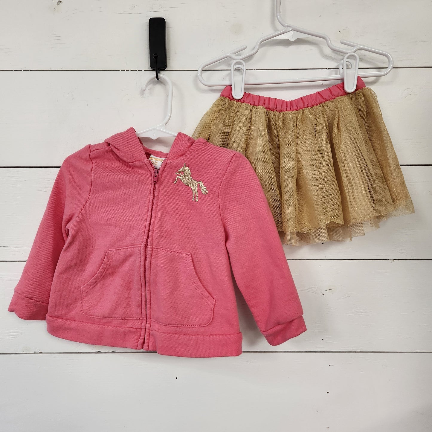 Size 18-24m | Gymboree Unicorn Hoodie & Skirt Set