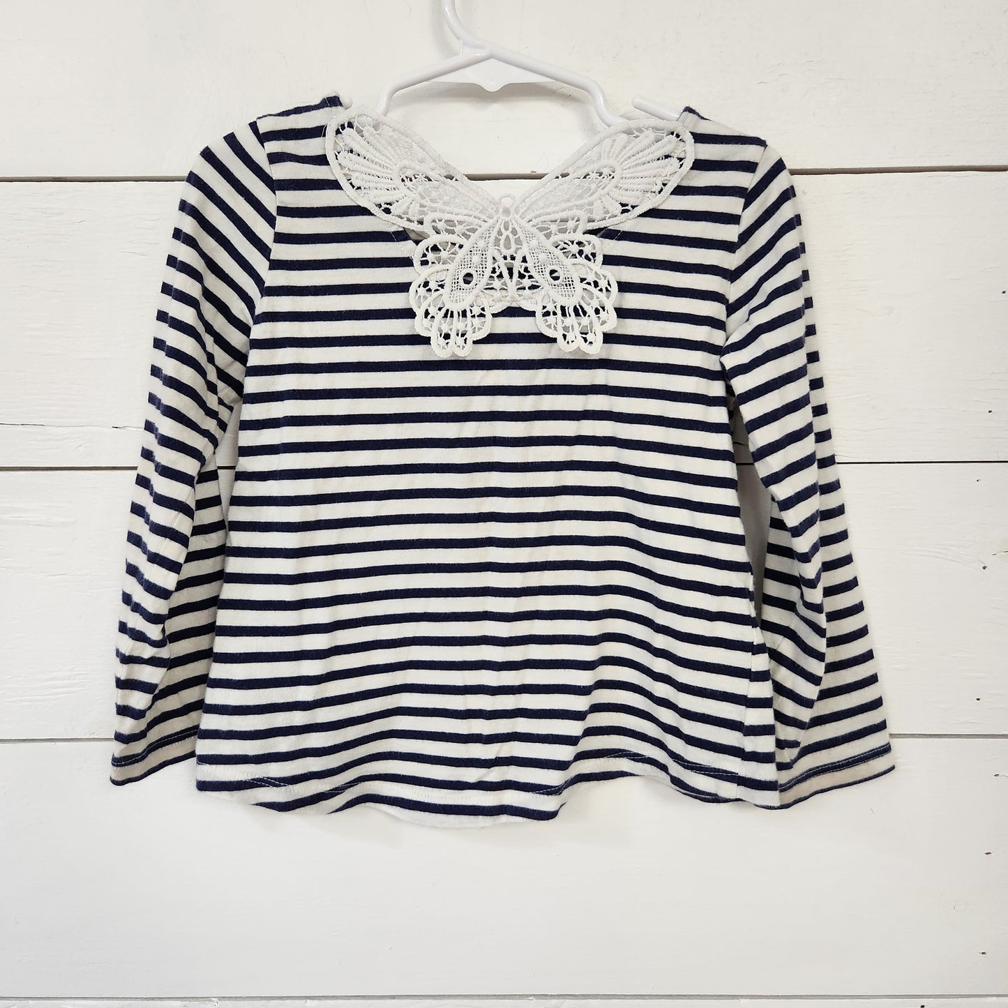 Size 4t | Osh Kosh Stripes & Lace Shirt