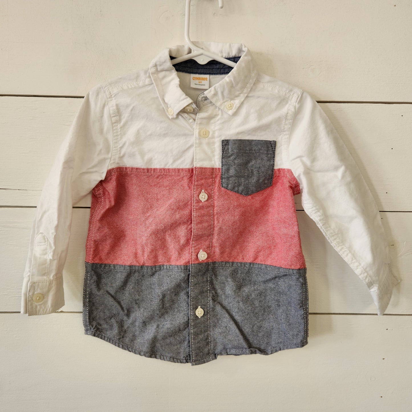 Size 2t | Gymboree Red White and Blue Dress Shirt