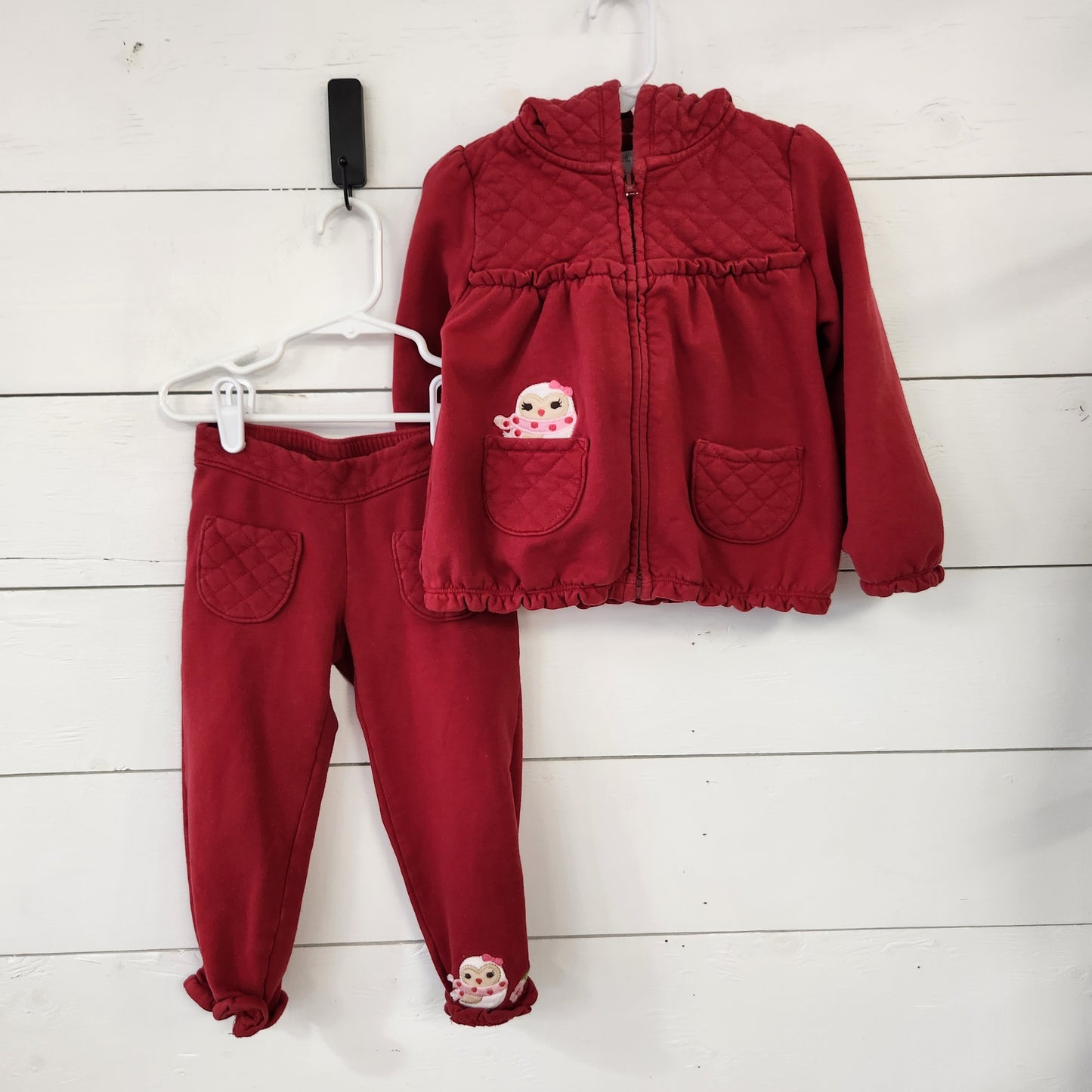 Size 2t | Gymboree Red Sweatpants Set