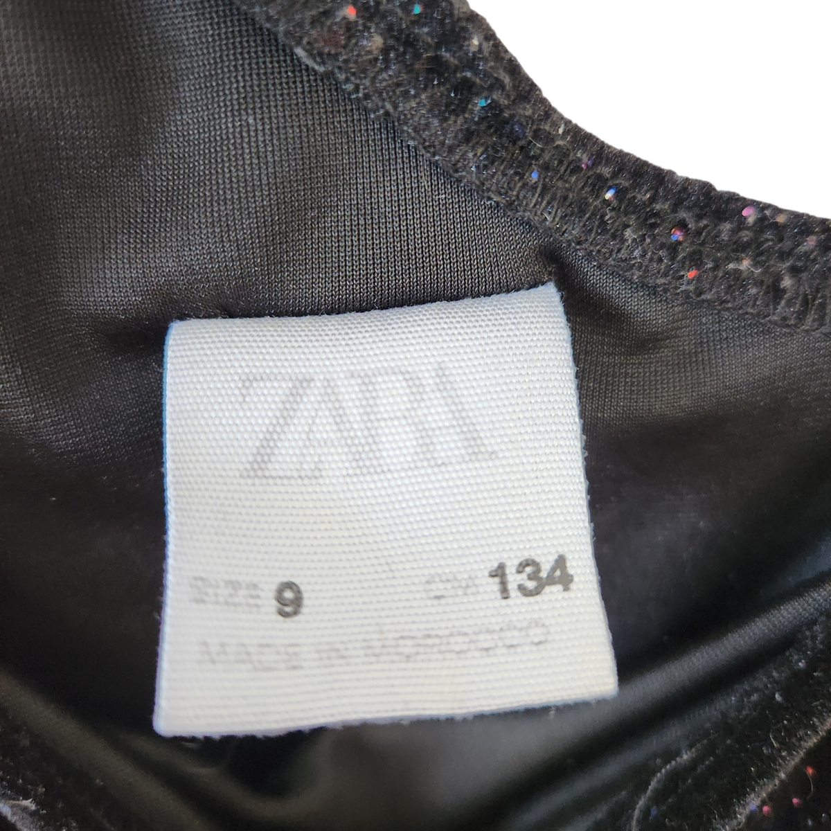 Size 9 | Zara Black Rhinestone Jumpsuit | UBNUU