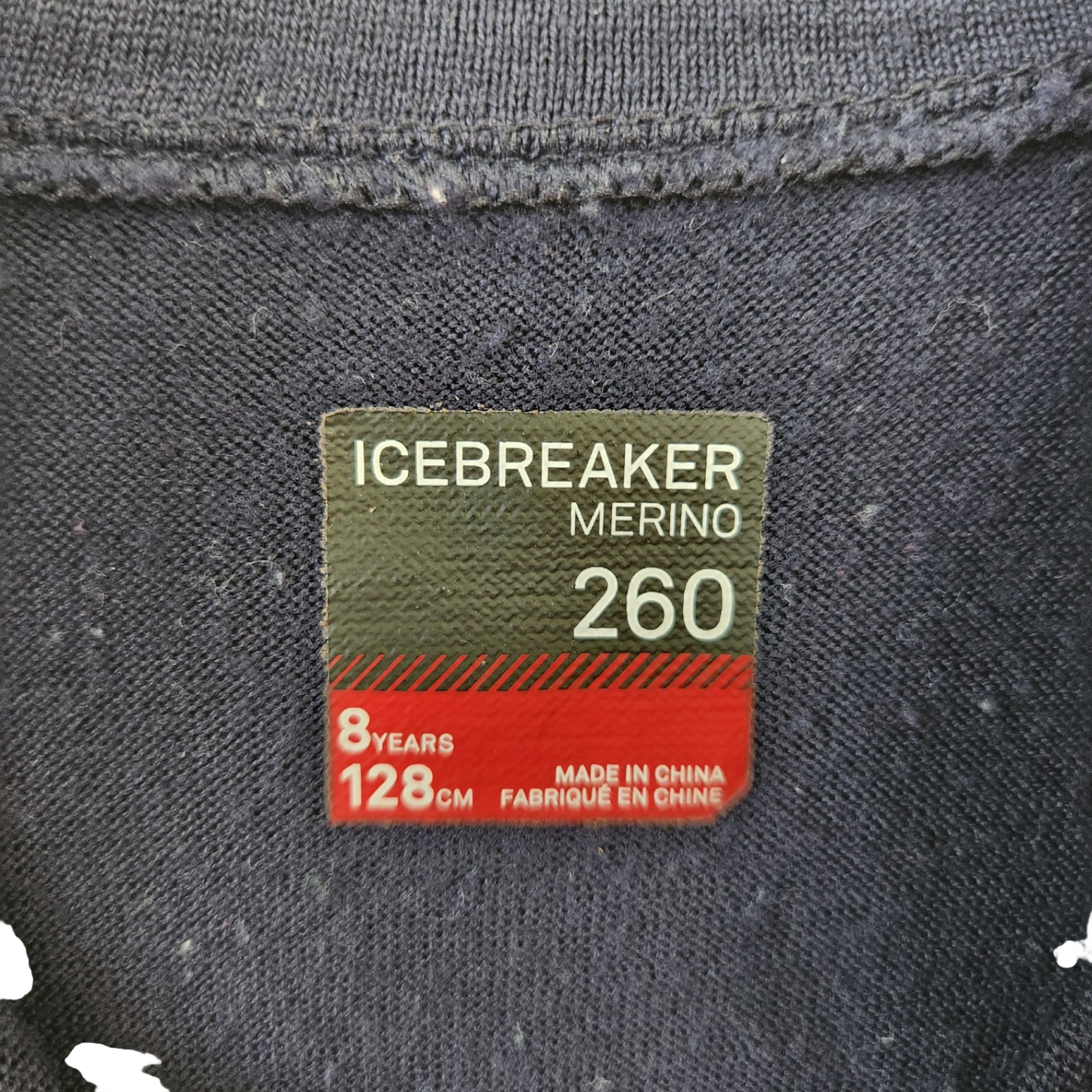 Size 8 | Icebreaker Kids' Merino Wool 1/4 Zip | UBNUU