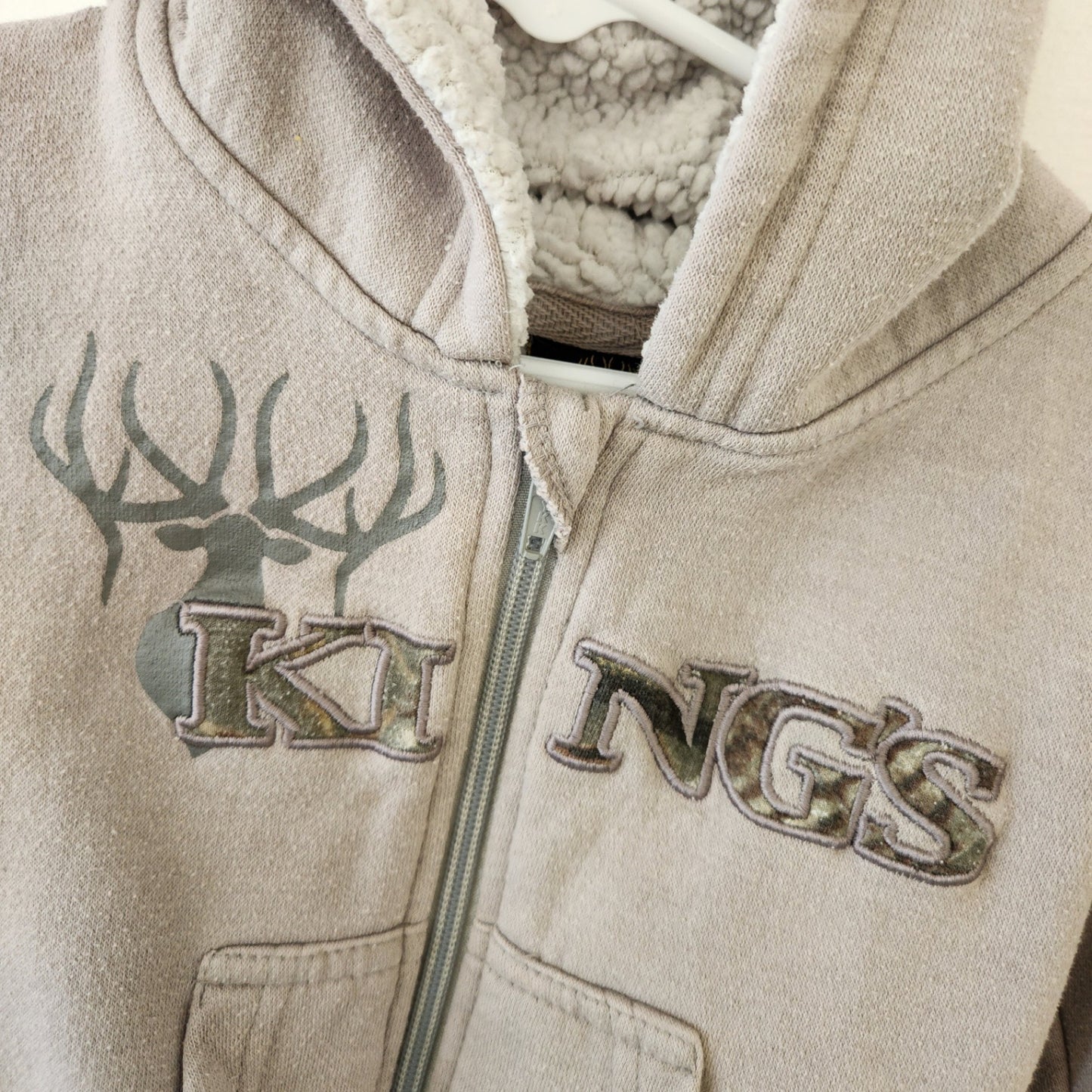 Size 12m | KING'S Camo Kids' Hoodie | UBNUU
