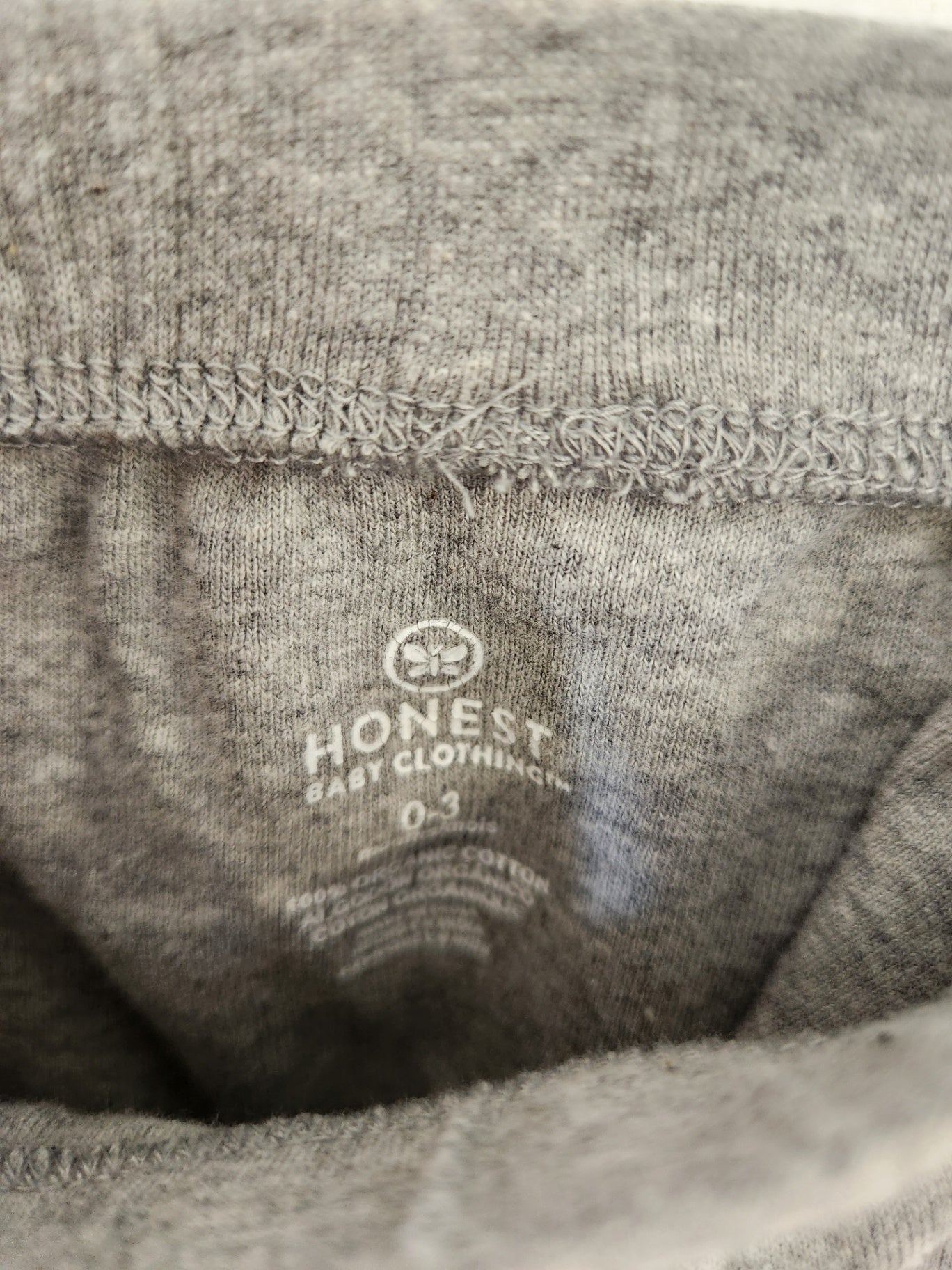 Size 0-3m | Honest Grey Pants | UBNUU