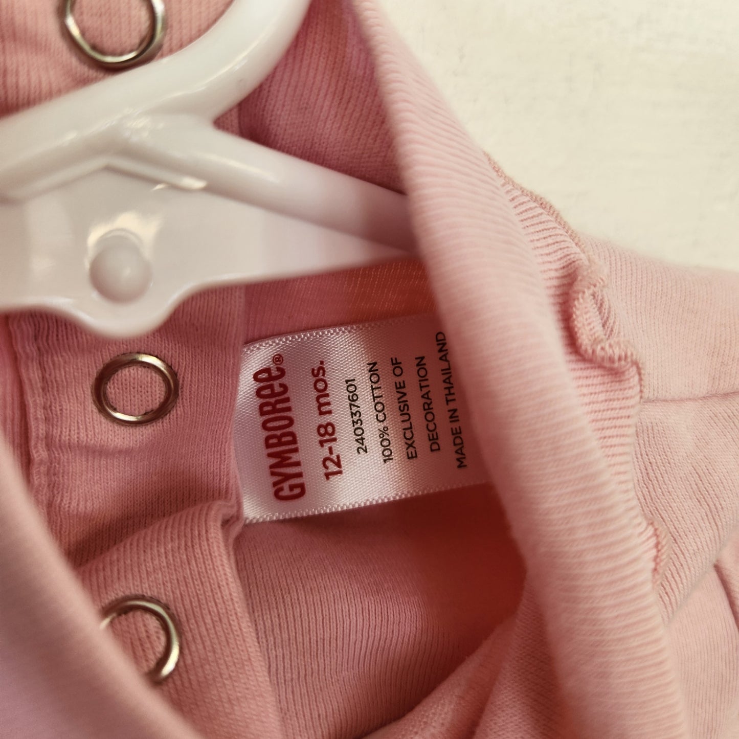 Size 12-18m | GYMBOREE Pink Baby Bodysuit | UBNUU