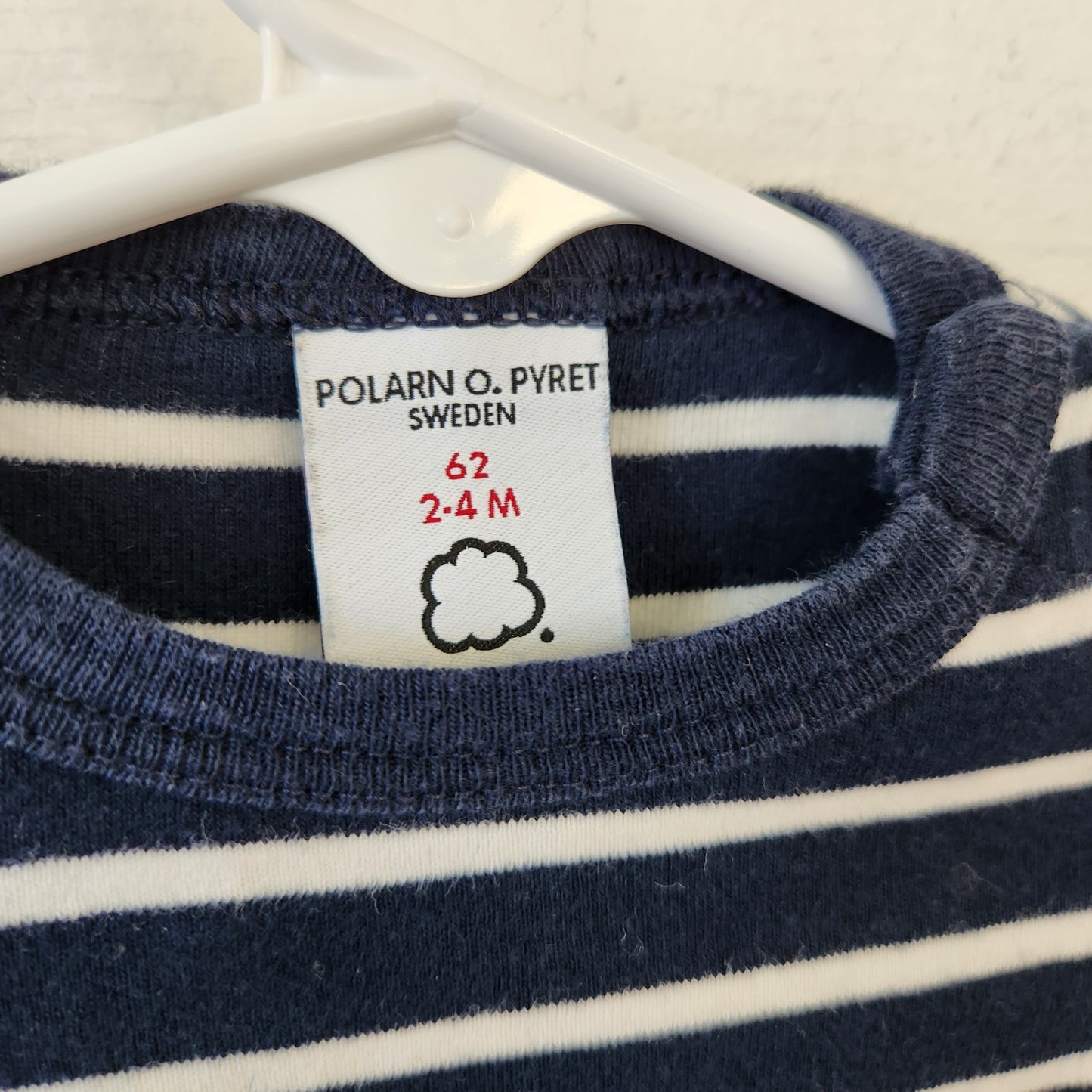 Size 2-4m | Polarn O. Pyret Navy Shirt | UBNUU