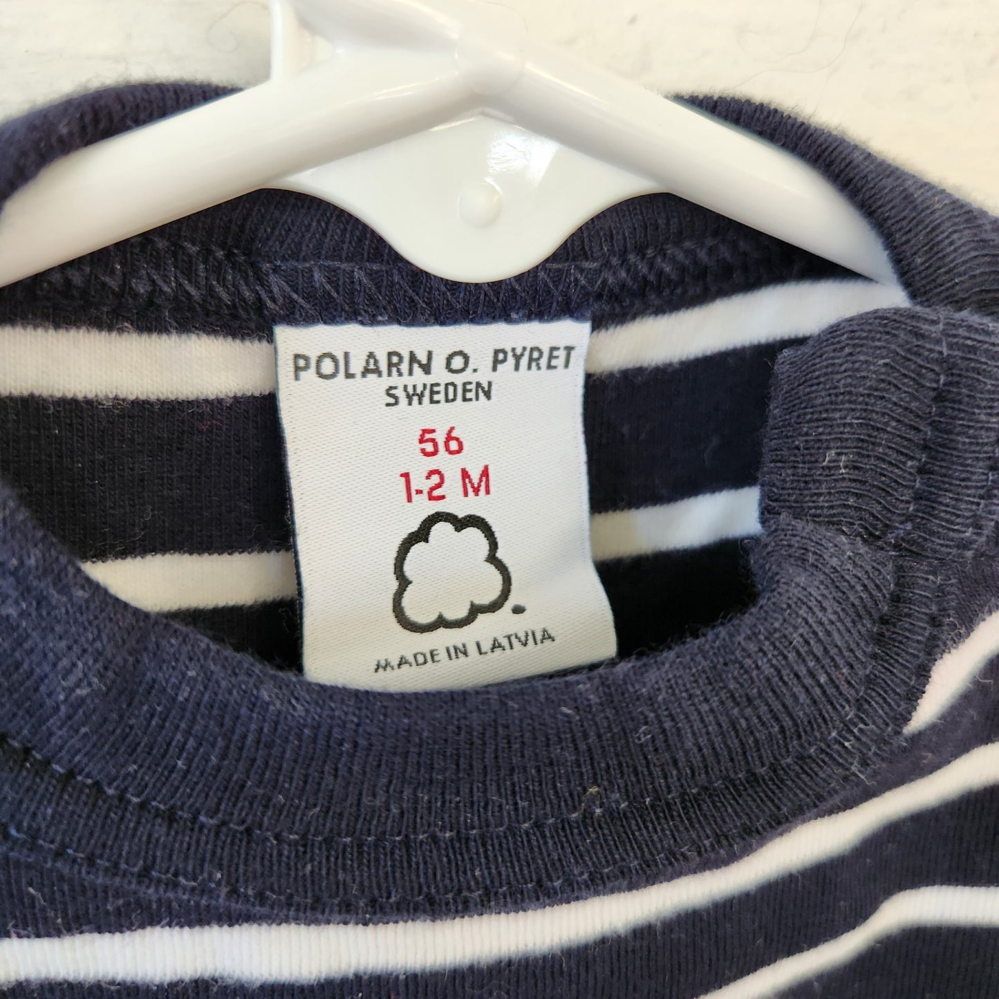 Size 1-2m | Polarn O. Pyret Navy Kids' Shirt | UBNUU