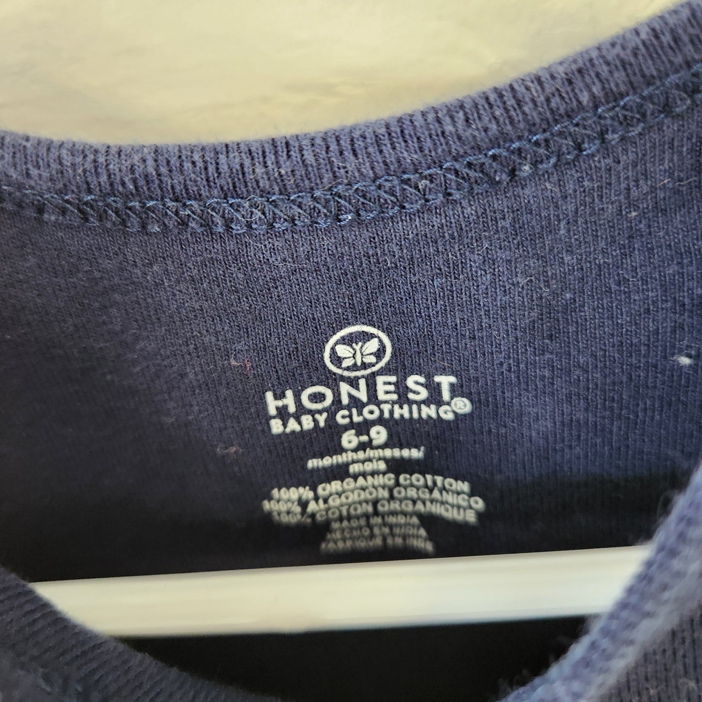 Size 6-9m | Honest Baby Navy Bodysuit | UBNUU