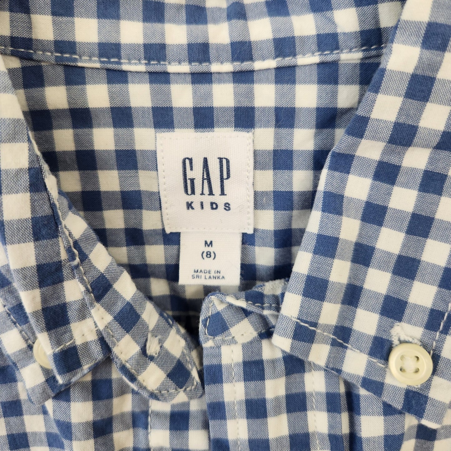 Size 8 | GAP Kids' Gingham Buttondown | UBNUU