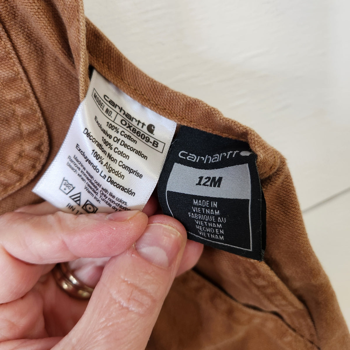 Size 12M | Carhartt Kids' Overalls | UBNUU