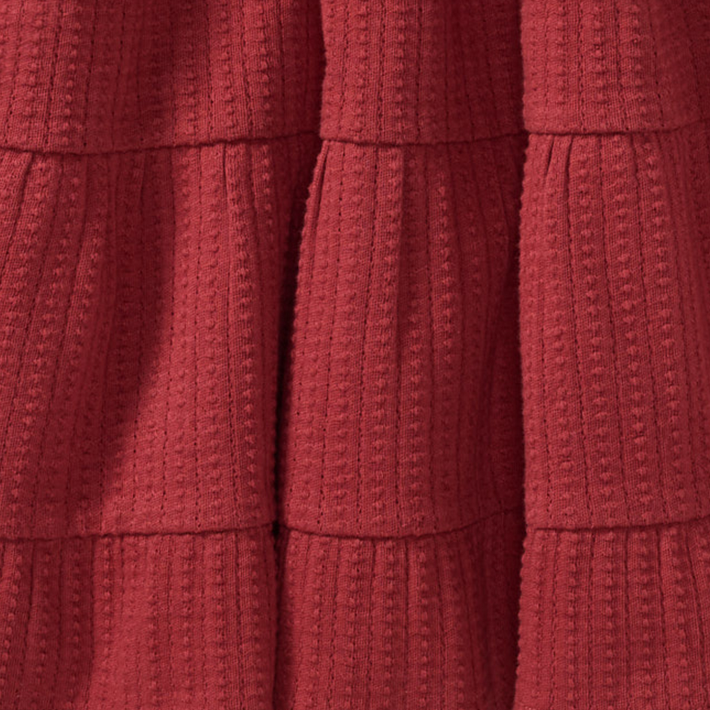 Dotted Rib Organic Cotton Dress by Burt`s Bees | Brick Red