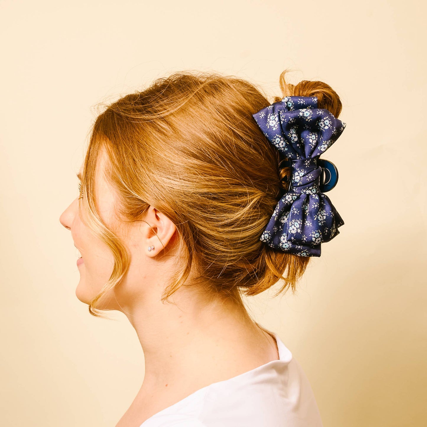 Satin Bow Claw Clip | Endless Daydream Navy