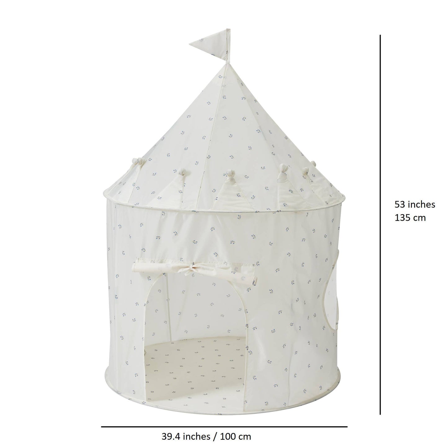 Recycled Fabric Play Tent Castle | Terrazzo Clay