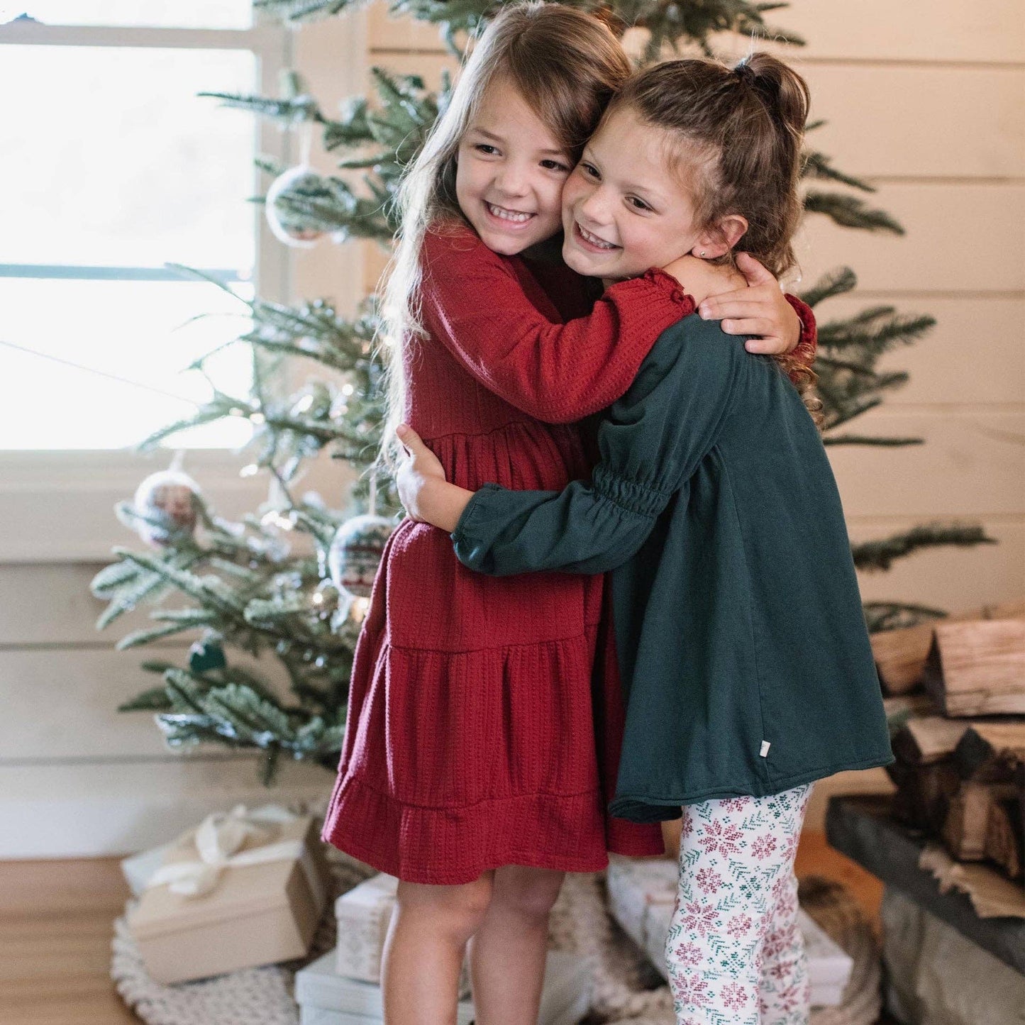 Dotted Rib Organic Cotton Dress by Burt`s Bees | Brick Red