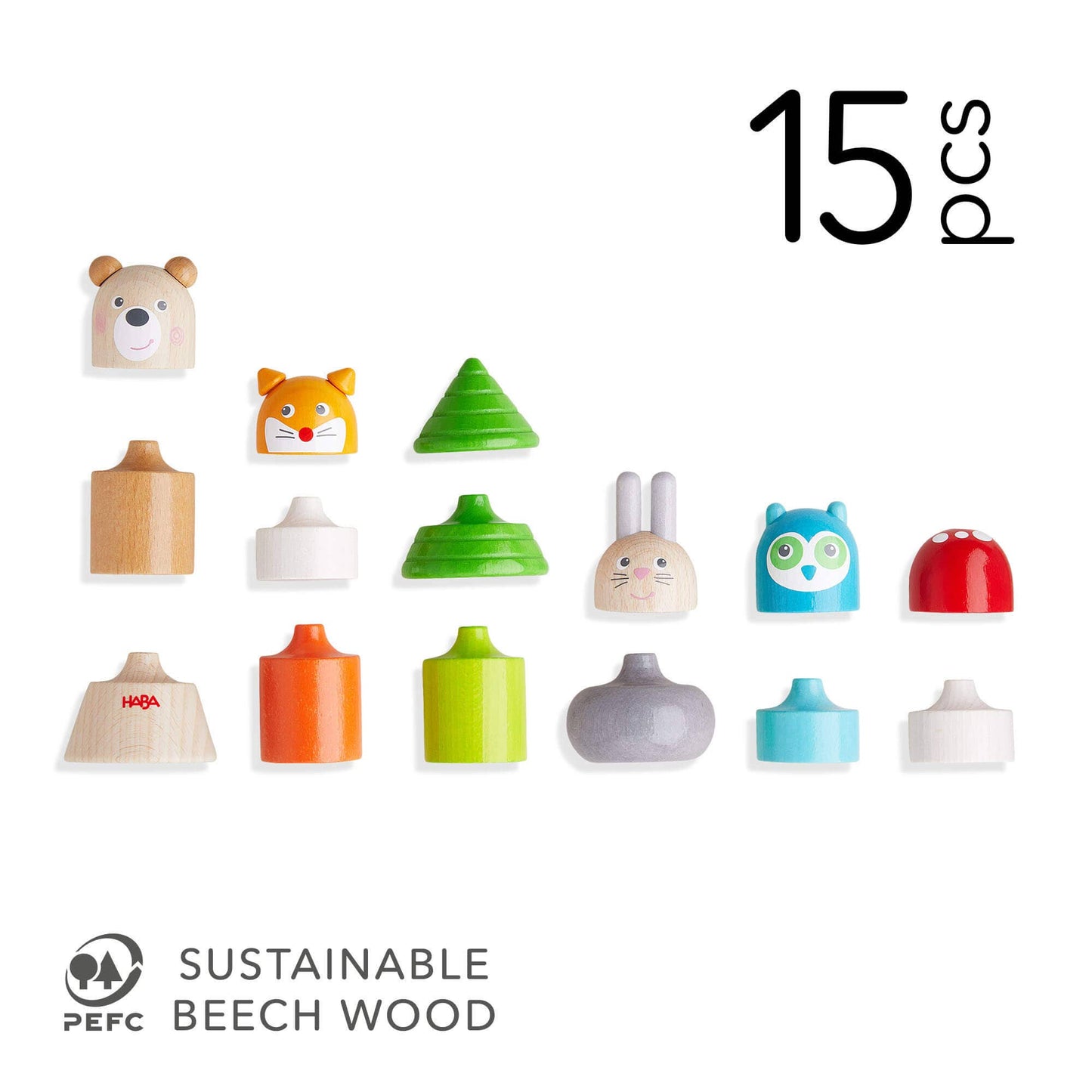 Stacking Toy by HABA USA | Forest Animals