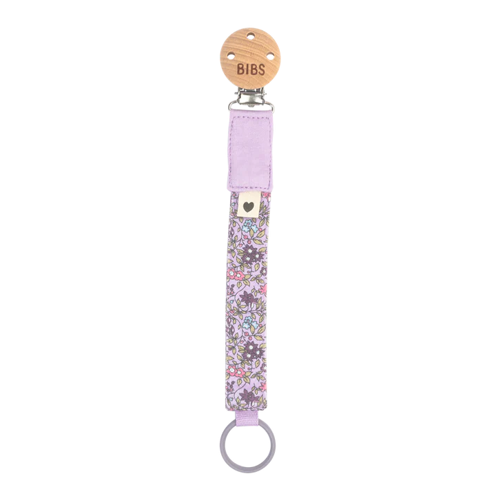 Pacifier Clip by BIBS | Liberty Chamomile Lawn Violet Sky