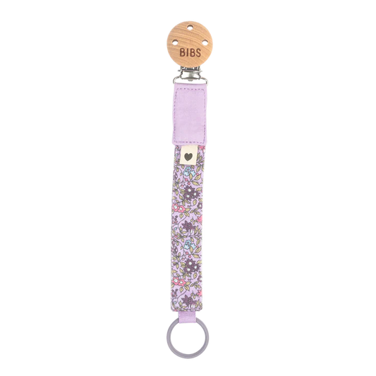 Pacifier Clip by BIBS | Liberty Chamomile Lawn Violet Sky