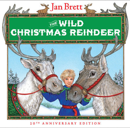 The Wild Christmas Reindeer | Jan Brett - Board Book