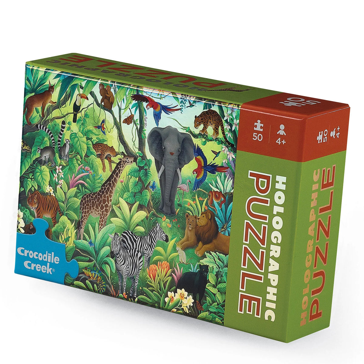 50 Piece Mini Holographic Puzzle | Jungle Paradise