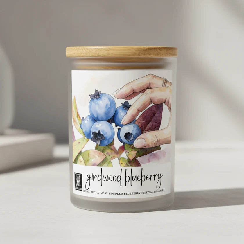 Premium Coconut Wax Candle | Girdwood Blueberry