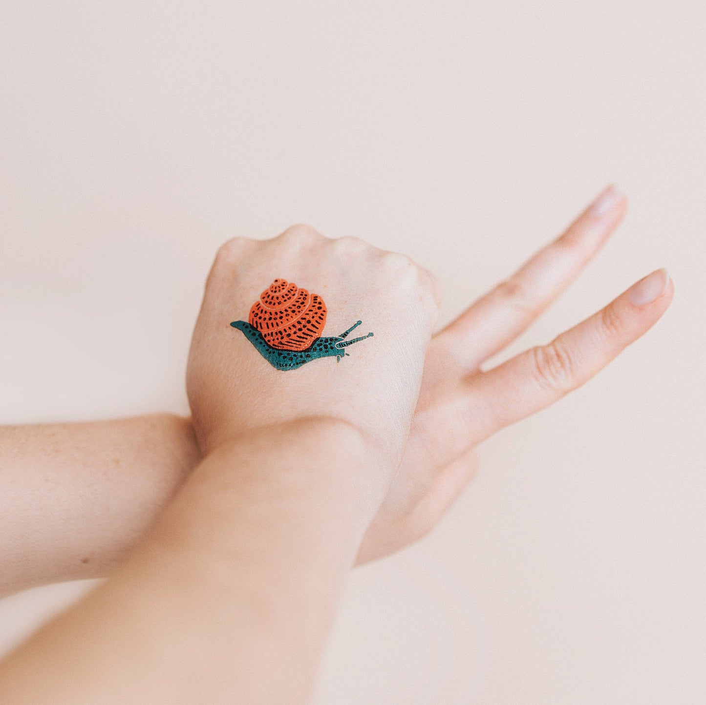 Tattly - Snail Tattoo Pair