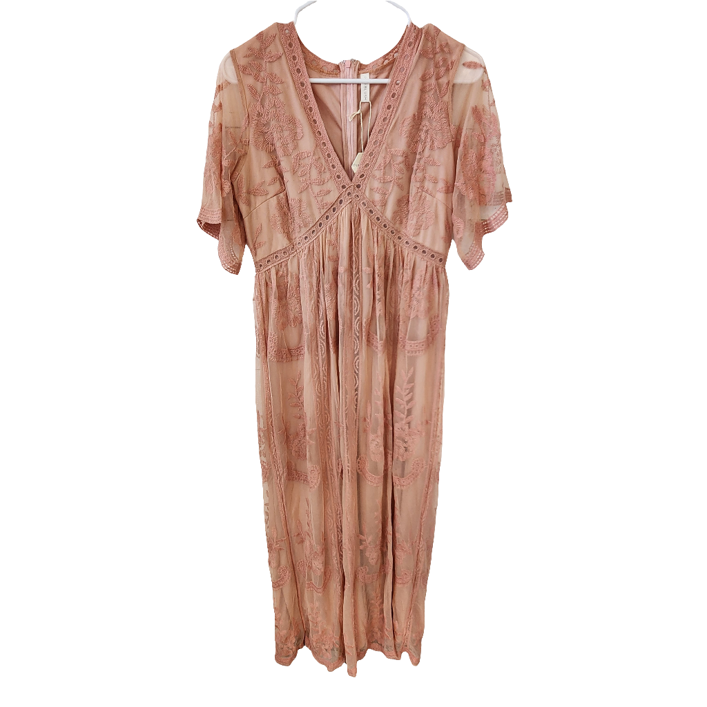 Size L | Pink Blush Maternity Dress NWT