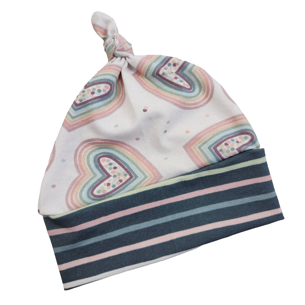 Top Knot Hat by Briar&Boone | Hearts