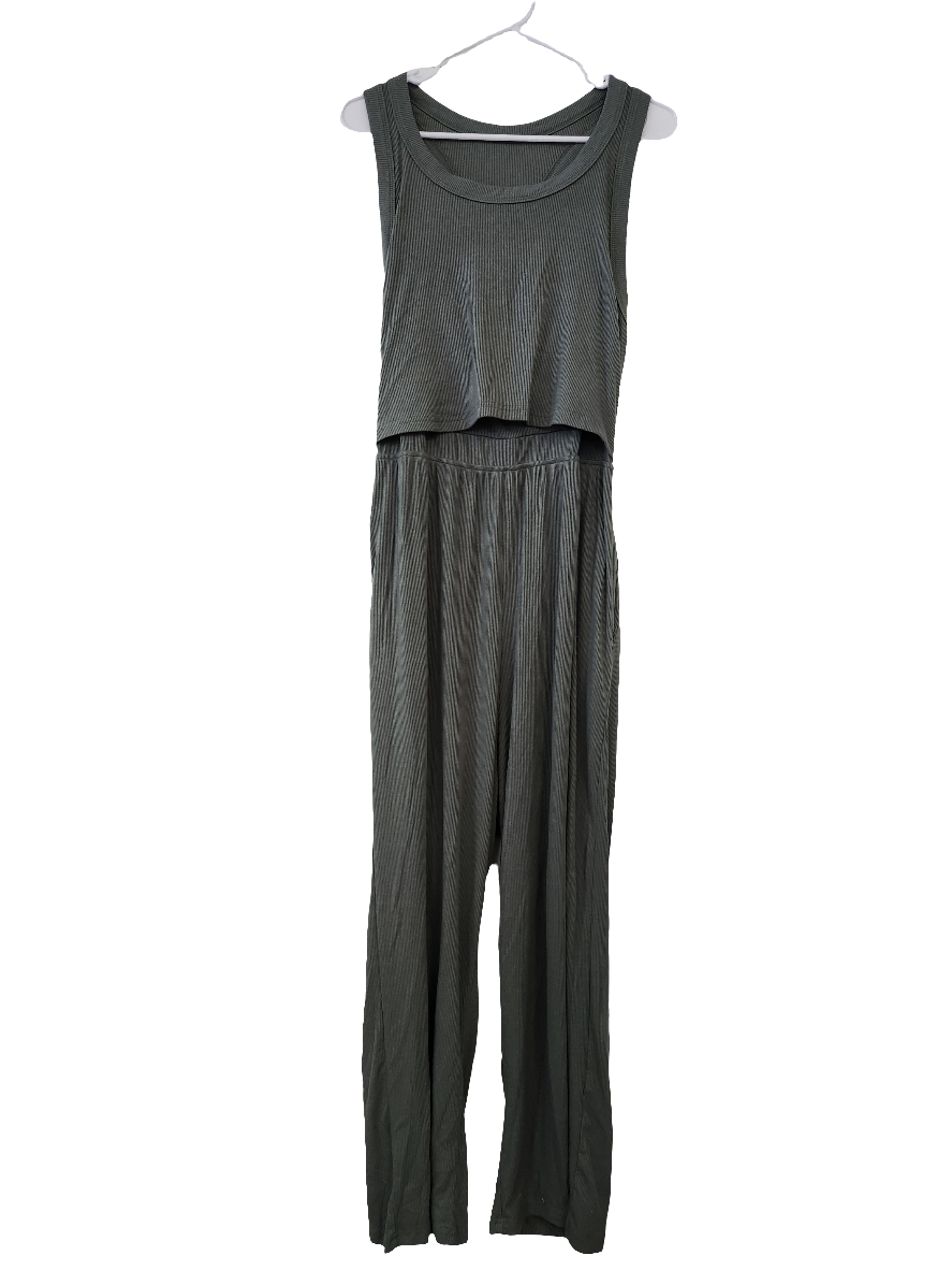 Size XL | Latched mama green Romper