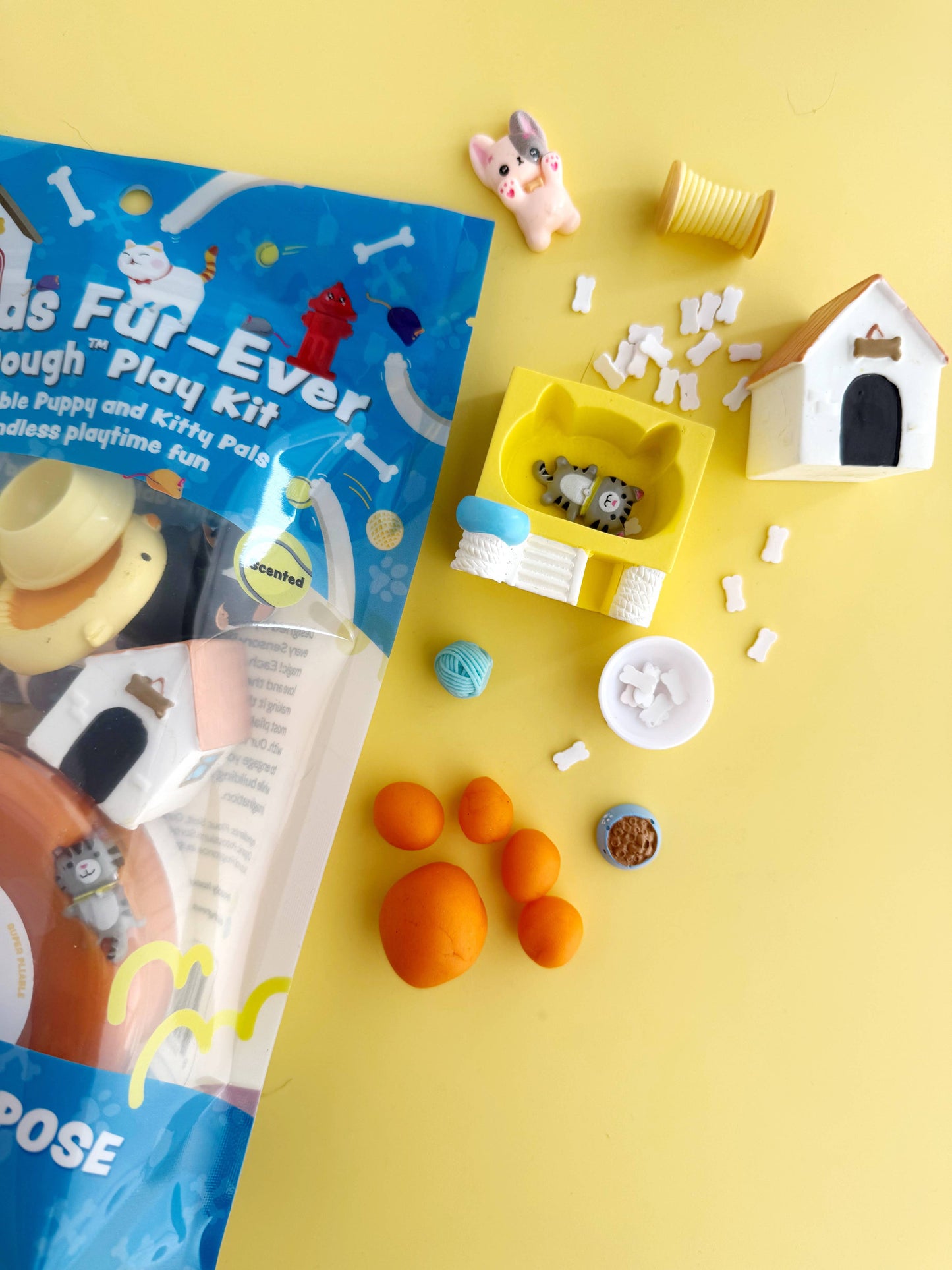 Earth Grown KidDoughs (KidDoughs by EGKD) - Friends Fur-ever KidDough Play Kit