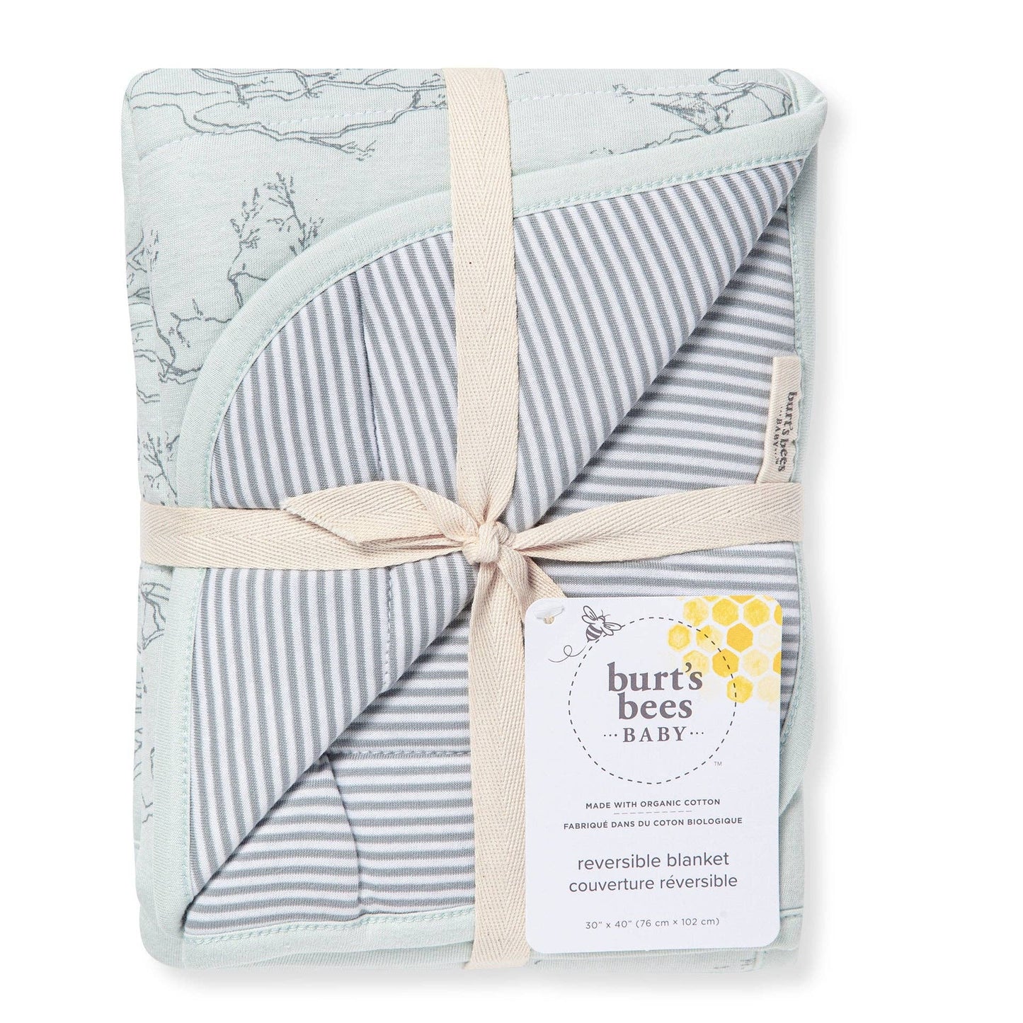 Cotton Baby Blanket by Burt`s Bees | Swaying Branches Ice Flow
