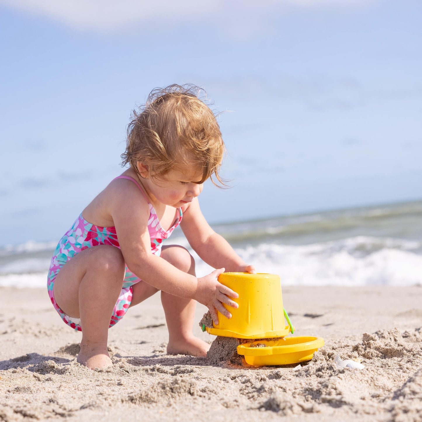 Sand Sieve by HABA USA | Yellow/Blue/Red