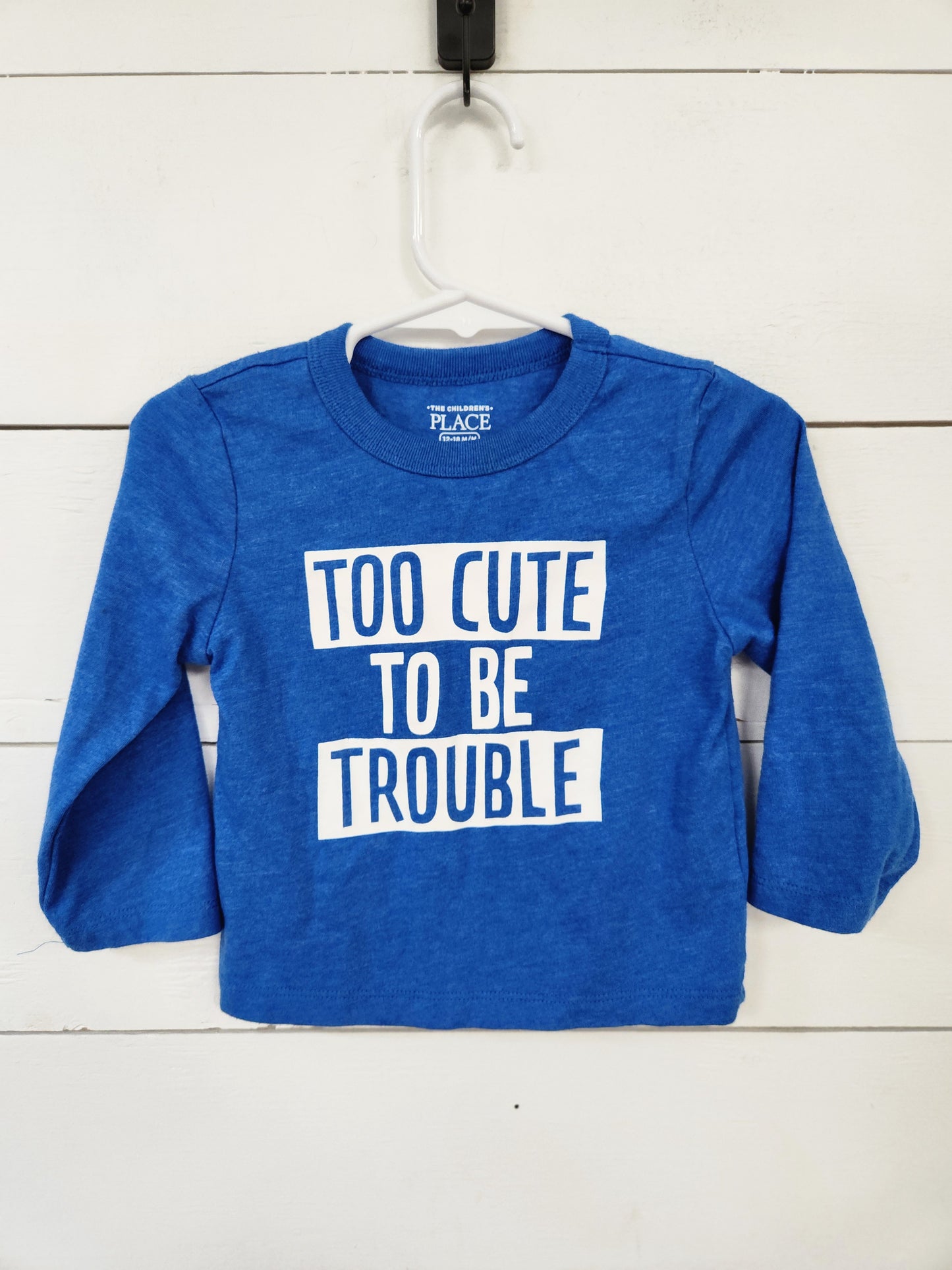 Size 12-18m | Place Long Sleeve Shirt - Too Cute