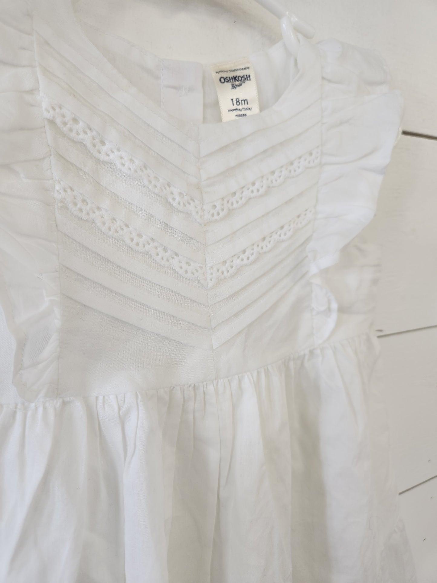 Size 18m | Osh Kosh White Dress